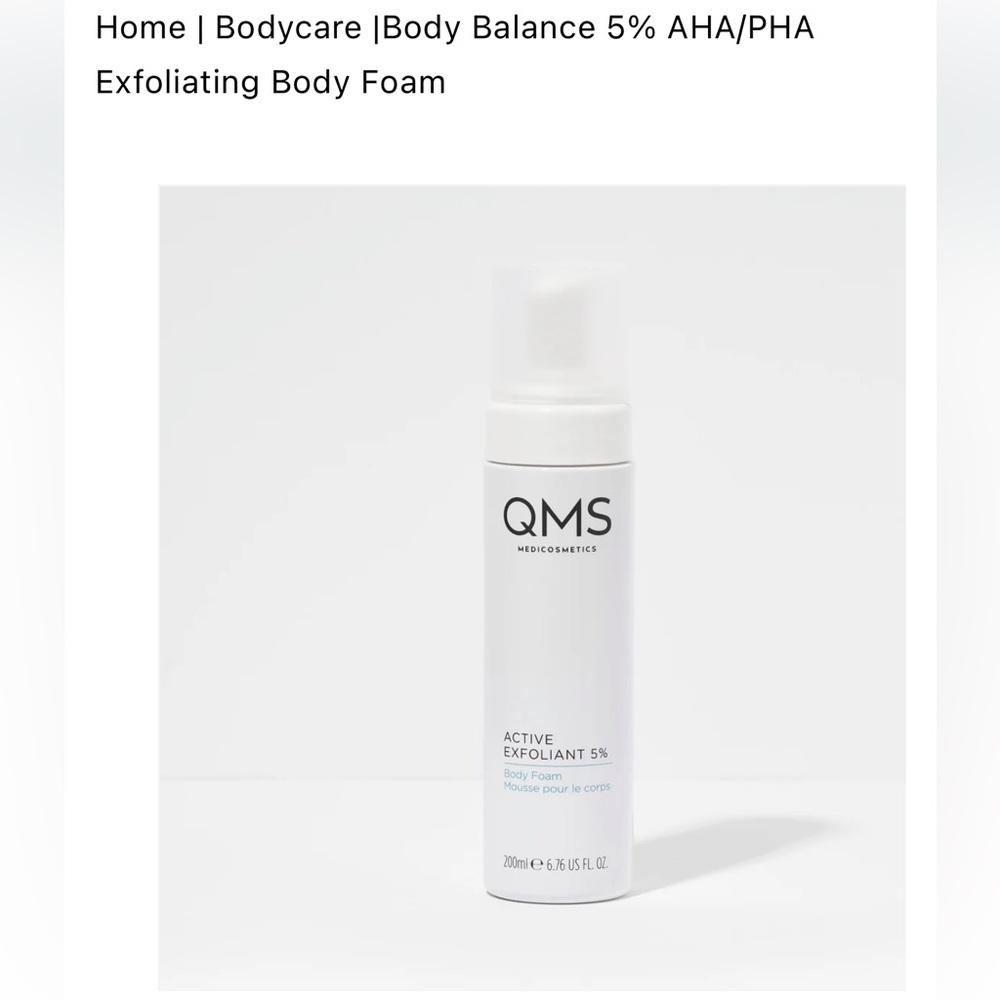 QMS Medicosmetics Exfoliant 5%  Body Foam Full Size